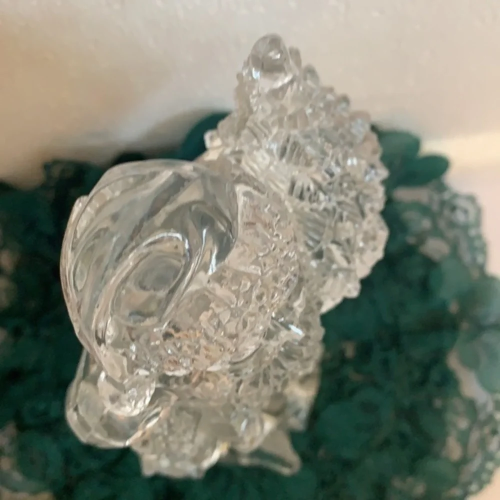 Christmas, Clear hard plastic, Santa Clause